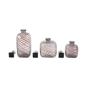 Set di vasi in vetro artistico con tappo, bottiglie decorative per soggiorno e decorazioni per la casa - Product Image 4