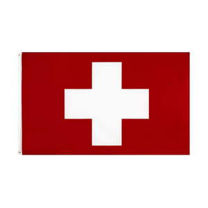 Prêt à Expédier 100% Polyester 3x5ft Stock Rouge Blanc Croix <span class=keywords><strong>Suisse</strong></span> Drapeau - Product Image 1