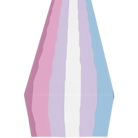 Chemin de table en polyester arc-en-ciel personnalisé Bigender, idéal pour la mise en place de la table à dîner et la décoration intérieure de la maison
