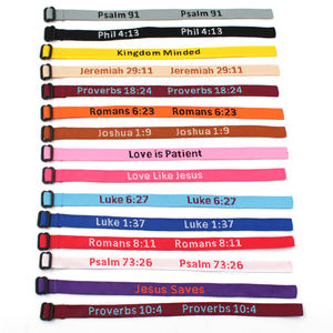 Braccialetto personalizzabile 6 pezzi WWJD che cosa farebbe gesù braccialetti di corda intrecciati fatti a mano protezione pregano braccialetto gioielli di ispirazione - Product Image 3