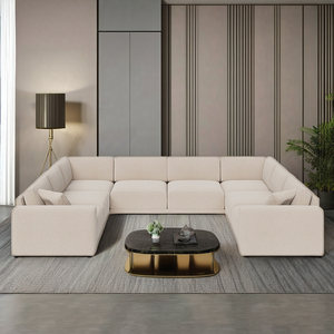 Ferly Offres Spéciales Nouveau Conç<span class=keywords><strong>u</strong></span> En Forme De <span class=keywords><strong>U</strong></span> Moderne De Luxe Salon Canapés Tissu Modulaire Canapé Canapé Ensemble pour La Maison - Product Image 5