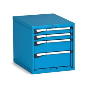 Fami Master Key Comfort Drawer Cabinet 561x726x600 Mm 4 Drawers Dark Grey Ral7000 <b>Tool</b> Storage - Product Image 2