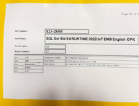 재고 있음 SQL Server 2019/2022 엔터프라이즈 에디션 온라인 정품 인증 DVD 풀 패키지
