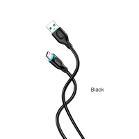 Kabel Pengisian Daya Micro USB Silikon KAKUSIGA 1M, Output 25W & Transmisi Data untuk Perangkat Seluler