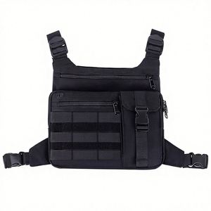 Sac de poitrine tactique en denim léger et résistant à l'eau pour la course à pied, unisexe - Product Image 1