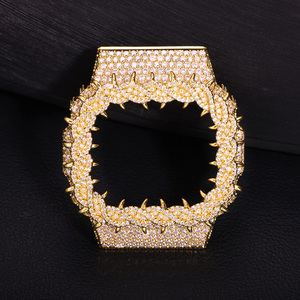 Boîtier de <span class=keywords><strong>montre</strong></span> de luxe en moissanite VVS sertie de pierres, compatible avec les montres <span class=keywords><strong>Casio</strong></span> G-Shock DW6900RL-1AC, pièces de <span class=keywords><strong>montre</strong></span> Hip Hop en gros - Product Image 4