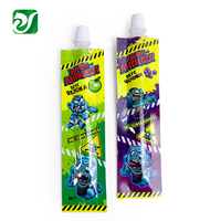Sachet souple personnalisé de 10g et 15g pour pâte de chocolat, sauce wasabi et arômes, avec bec verseur et soudure trois côtés