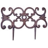 Decoraciones de Hierro Fundido con Diseño de Flor de Lis para Paredes, Jardines, Exteriores y Patios