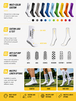 Chaussettes de football mi-mollet en maille respirante haute élasticité, personnalisées, antidérapantes, pour hommes, pour l'entraînement