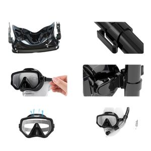 Snorkel Mask Wide Angle Anti Fog Silicone Adjustable Adult Diving Swimming Gear - Product Image 1