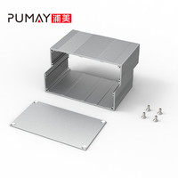 PB025A 145*82-L Boîtier de commande électrique fourni par l'usine, boîtier de projet DIY, panneau de commande en aluminium 6063+5052