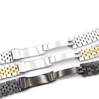 Bracelet de montre de remplacement de luxe en acier massif 316L de 22 mm avec extrémités droites pour Rolex Tudor Seiko GMT