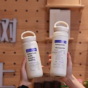 Termo portátil de acero inoxidable 304, taza de café americana, cubierta de mango aislada, botella de vacío, bebida de agua - Product Image 2