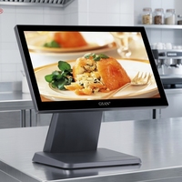 Vente en gros d'écran tactile POS de 15,6 pouces, ordinateur tout-en-un, système de caisse enregistreuse, écran pour restaurant