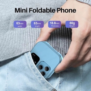 Teléfono Móvil <span class=keywords><strong>Mini</strong></span> Flip SERVO I16 <span class=keywords><strong>Pro</strong></span>, 1.77 Pulgadas, 23 Teclas, Compatible con Bluetooth, FM, Sonido Mágico, Marcación Rápida, GSM, Doble SIM - Product Image 4