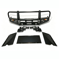 Kit de Parachoques Delantero Todoterreno 4x4 para Lexus LX470, de Acero Resistente, Impermeable, con Soportes para Cabrestante y Barra Protectora con Luces LED