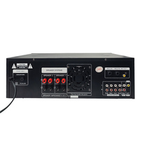 Système de sonorisation karaoké domestique 2 canaux DSP/BT/HiFi 400W avec 2 micros, entrées USB/AUX, télécommande, amplificateur en aluminium, ensemble complet