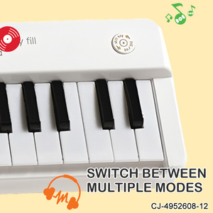<span class=keywords><strong>Piano</strong></span> portable en plastique transfrontalier, clavier électronique multifonctionnel 37 touches avec lumières, pour débutants et enfants - Product Image 3