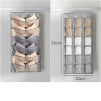 Sac de rangement pour sous-vêtements à suspendre dans la garde-robe, double face, multi-couches, organisateur de soutiens-gorge, de sous-vêtements et de chaussettes pour dortoir, chambre à coucher, placard