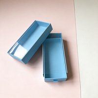 Boîte cosmétique en gros pour faux cils avec plateau à fenêtre en plastique, boîte vide à tiroir magnétique, boîte à cils en papier avec étui