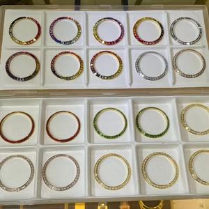 Pièces de <span class=keywords><strong>montre</strong></span> en acier inoxydable de haute qualité Water Ghost Moissanite, lunette en diamant argenté, compatible avec les montres de 40 mm pour <span class=keywords><strong>montre</strong></span> présidentielle - Product Image 6