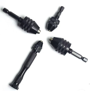 Mandrin de perceuse électrique miniature Yunbei Yb à trois mors en alliage de zinc, oxyde noir, pour accessoires de meuleuse électrique DIY - Product Image 1
