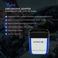 Nuevo Vgate VLinker BM ELM327 OBD 2 OBD2 para BMW Bimmercode Scan Bluetooth 3.0 ODB2 Herramienta de Diagnóstico Automotriz ELM 327 V 2.2