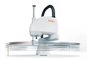 <span class=keywords><strong>Robot</strong></span> <span class=keywords><strong>KUKA</strong></span> KR <span class=keywords><strong>SCARA</strong></span> 4 axes |   Assemblage à grande vitesse |   Précision dans le placement des composants |   Automate programmable logique (PLC) |   Charge utile de 6 kg |   Portée de 500 mm |   Électronique - Product Image 4