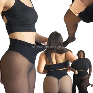 Leggings Termici a Vita Alta con Effetto Trasparente, Caldi per l'Inverno, con Controllo Pancia e Fodera in <span class=keywords><strong>Pile</strong></span> - Product Image 2