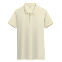 Chemise formelle pour homme personnalisée avec logo brodé, tissu tricoté, coupe classique, manches courtes, design uni, logo