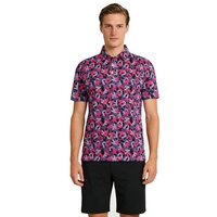 Polo de Golf de Lujo para Hombre, Deportivo, con Protección UV, de Secado Rápido, Corte Ajustado, con Logotipo Personalizado, Impresión Digital