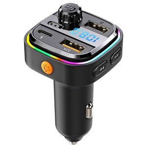 C26 Xe Thuốc Lá Nhẹ Hơn <span class=keywords><strong>Bluetooth</strong></span> MP3 Máy Nghe Nhạc Xe Hands-Free USB Sạc FM Transmitter Ánh Sáng Môi Trường Xung Quanh 3.1A - Product Image 1