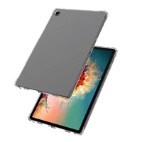 Darbeye silikon Samsung kılıfı Galaxy Tab A9 8.7 ''SM-X110 SM-X115 şeffaf şeffaf TPU yumuşak 4 köşe hava yastığı kapak