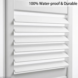 Volets persiennes sur mesure en bois pour intérieur, directement de Chine, volets en PVC pour fenêtres, livraison mondiale - Product Image 3