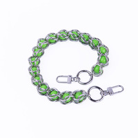 40cm Multi Color Metal Link Acrylic Beads Remplacement Purse Straps Bag Charms Crossbody Decoration Chain