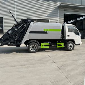 Camionnette à benne basculante diesel <span class=keywords><strong>4x4</strong></span> en gros d'usine, <span class=keywords><strong>occasion</strong></span>, vente de déchets, 115KW 148KW 5.8CBM, mini compacteur à déchets diesel pour Foton - Product Image 5