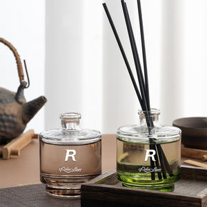 معطرات جو ريلاكسلاينز، موزع عطور بالجملة، ناشر عطر زجاجي دائري سعة 100 مل مع أعواد - Product Image 6