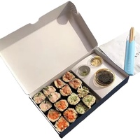 Vente en gros Échantillons gratuits Boîte de papier pour sushi personnalisé pour aliments écologiques frites poulet burger déjeuner emballage à emporter