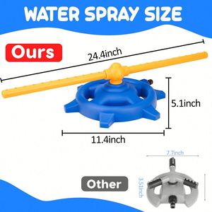 Aspersor de Agua para Niños con Boquillas Giratorias, se Conecta a la Manguera del Jardín, Juguetes Divertidos para el Verano al Aire Libre - Product Image 4
