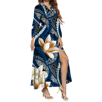 Prix de gros usine – Tissu en polyester imprimé floral confortable style polynésien pour jupes féminines, vendu au mètre
