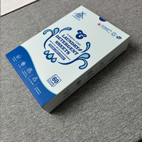 Feuilles de détergent à lessive jetables à nettoyage en profondeur concentré avec logo personnalisé COMMIGLOW pour le lavage en machine des vêtements
