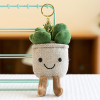 Porte-clés en peluche personnalisé par le fabricant, jouets en peluche de plantes succulentes, coussin en peluche de plante, idéal pour la décoration de la chambre et du bureau