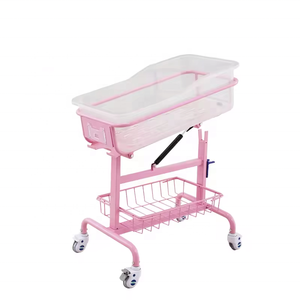 Lit pour bébé portable en acier inoxydable ABS <span class=keywords><strong>pédiatrique</strong></span> de haute qualité avec roulettes de berceau lit <span class=keywords><strong>pédiatrique</strong></span> nouveau-né - Product Image 1
