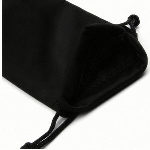 ซองใส่แว่นตาคุณภาพสูงสีดำขาว ไมโครไฟเบอร์ รับทำโลโก้  ขายส่ง - Product Image 3