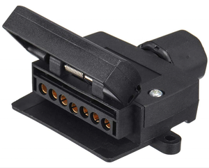 OEM 7pin phẳng <span class=keywords><strong>Trailer</strong></span> ổ cắm nam + 7pin <span class=keywords><strong>Trailer</strong></span> cắm phẳng nữ <span class=keywords><strong>Trailer</strong></span> nối adapter thuyền xe RV Caravan - Product Image 5