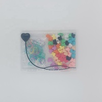 Nouveaux 50 Pièces Perles de Cheveux en Silicone Doux Étoile Papillon Cœur Poney pour Tresses Enfants et Dreadlocks