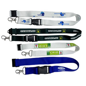 昇華プリントロゴ入りポリエステル製ネックストラップ、安全ブレイクアウェイクラスプとキーリングフック付き、IDカードホルダー、販促、フェスティバル用 - Product Image 4