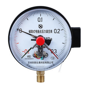 Manómetro de vacío de contacto magnético Suzhou XuanSheng YXC150 de 150 mm, -0.1 a 0.3 MPa, manómetro compuesto analógico con conexión roscada - Product Image 1
