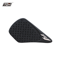 Protection de réservoir de moto universelle en caoutchouc noir PVC antidérapante autocollante pour scooter, moto de route et moto tout-terrain