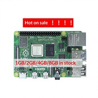 Kit de développement FYX Stock Raspberry Pi 4 Modèle B 1G 2G 4G 8GB avec carte mère unique et caméra, écran avancé de 7 pouces